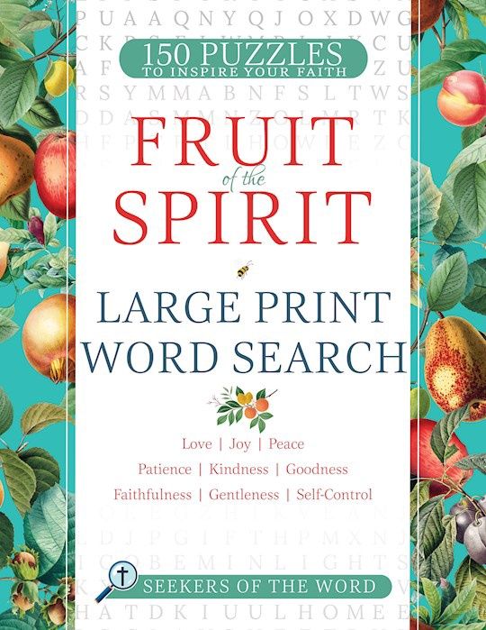 FRUIT OF THE SPIRIT- WORD SEARCH- LARGE PRINT