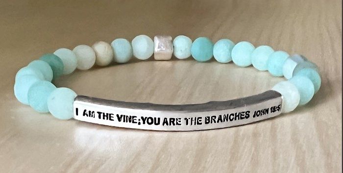 BRACELET- I AM THE VINE- BEADED