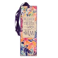 BOOKMARK- BLESSED IS THE ONE- FAUX LEATHER