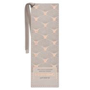 BOOKMARK- LORD'S MERCIES ARE NEW EVERY MORNING- LIGHT GRAY, FAUX LEATHER