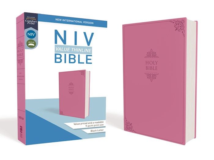 B-NIV- VALUE THINLINE BIBLE, IMITATION LEATHER, PINK