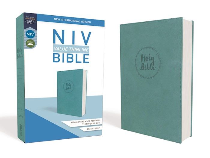 B-NIV- VALUE THINLINE BIBLE, IMITATION LEATHER, TEAL