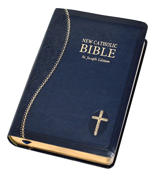 B-NCB- ST JOSEPH NEW CATHOLIC BIBLE PERSONAL SIZE, BLUE DURA-LUX