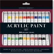 BJR- ACRYLIC PAIN SET, STUDIO SERIES, 24 COLORS