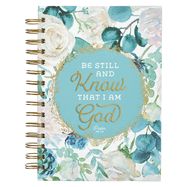 JOURNAL- BE STILL, PSALM 46:10, TEAL- WIRE/SPIRAL BOUND