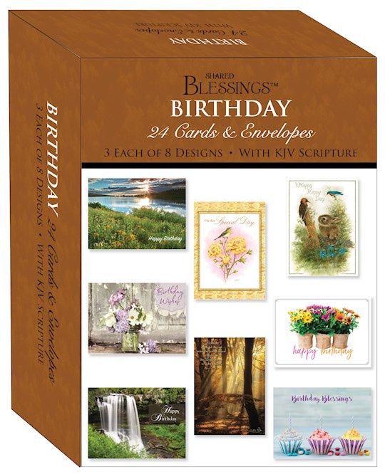 BOXED CARD- BIRTHDAY- LARGE ASSORTED VALUE BOX, 24/BOX