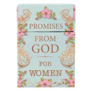 PROMISES FROM GOD FOR WOMEN, TEAL FLORAL EDITION, BOX OF BLESSINGS 51 CARDS/PACK