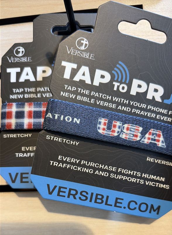 WRISTBAND- LIBERTY- SMALL- VERSIBLE, TAP TO PRAY