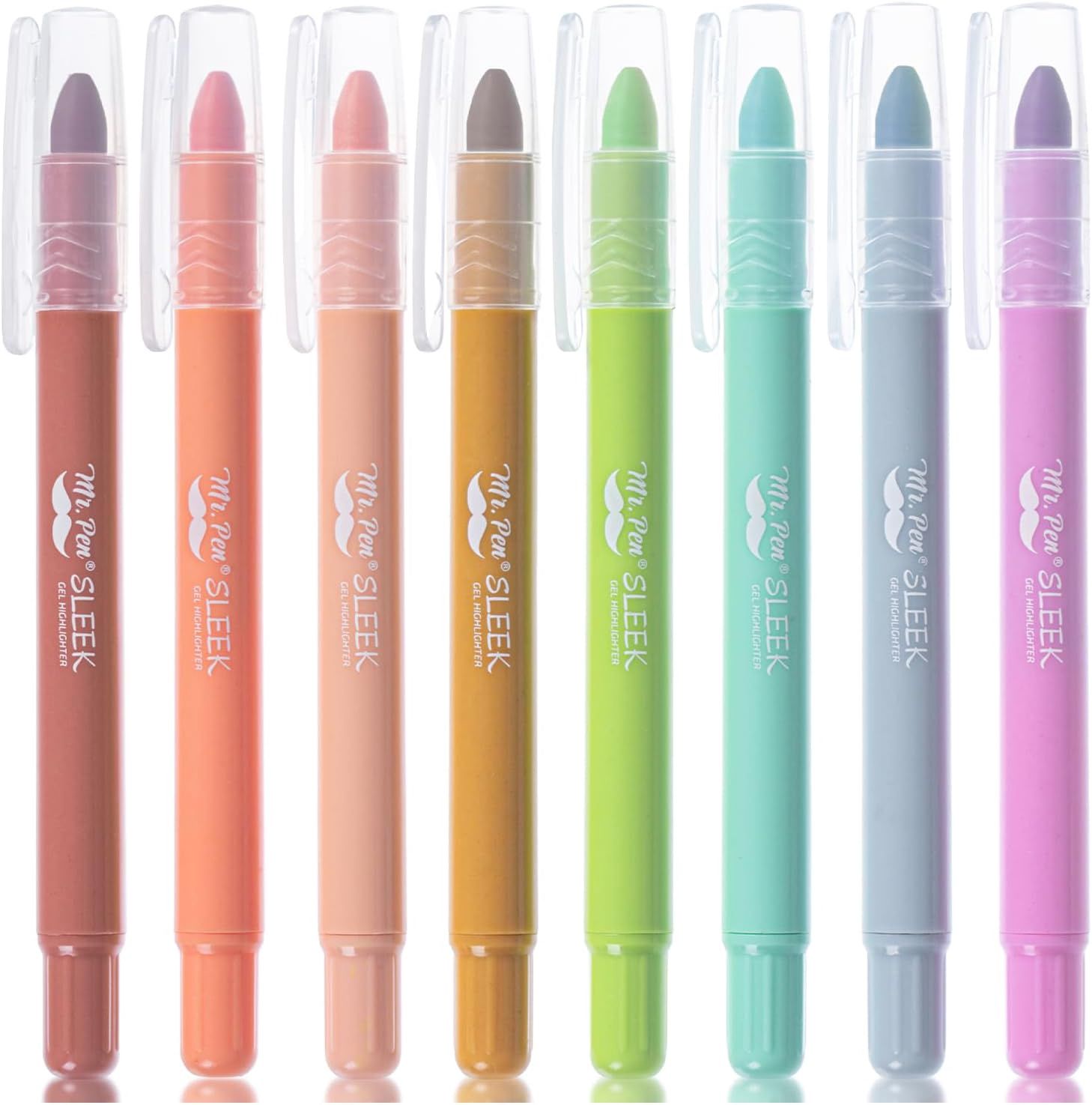 MR. PEN- GEL HIGHLIGHTER, CRAYON- SET OF 8