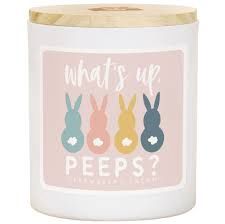 CANDLE- WHAT'S UP PEEPS- STRAWBERRY SCENT