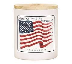CANDLE- SMELLS LIKE FREEDOM- CARAMEL LATTE SCENT