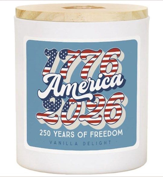 CANDLE- 1776 AMERICA 2026- VANILLA SCENT