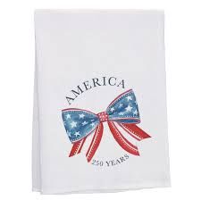 TEA TOWEL- PATRIOTIC BOW 250 YEARS