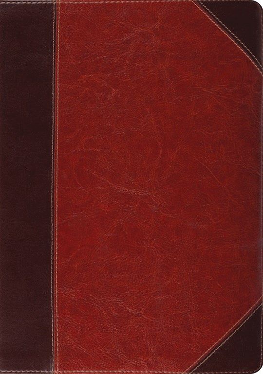 B-ESV- STUDY BIBLE, INDEXED, CORDOVAN PORTFOLIO, TRUTONE
