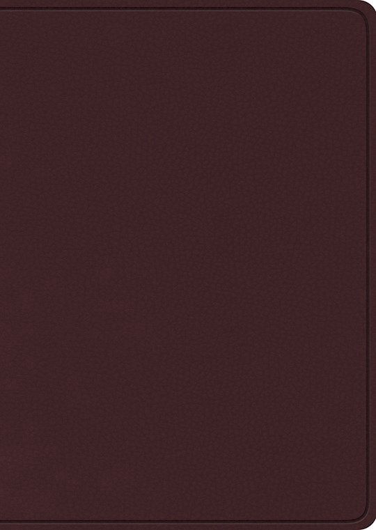B-ESV- STUDY BIBLE, LARGE PRINT, BURGUNDY, BONDED LEATHER