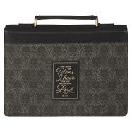BIBLE COVER- LARGE- I KNOW THE PLANS, GRAY
