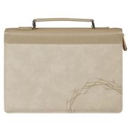 BIBLE COVER- LARGE- AMAZING GRACE, ECRU BEIGE