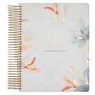 B-KV- MY CREATIVE BIBLE, ILLUSTRATORS EDITION, SPIRAL, CREAM FLORAL PRINT