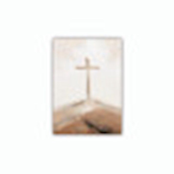 WALL ART- SINGLE CROSS- CANVAS- 5 x 7