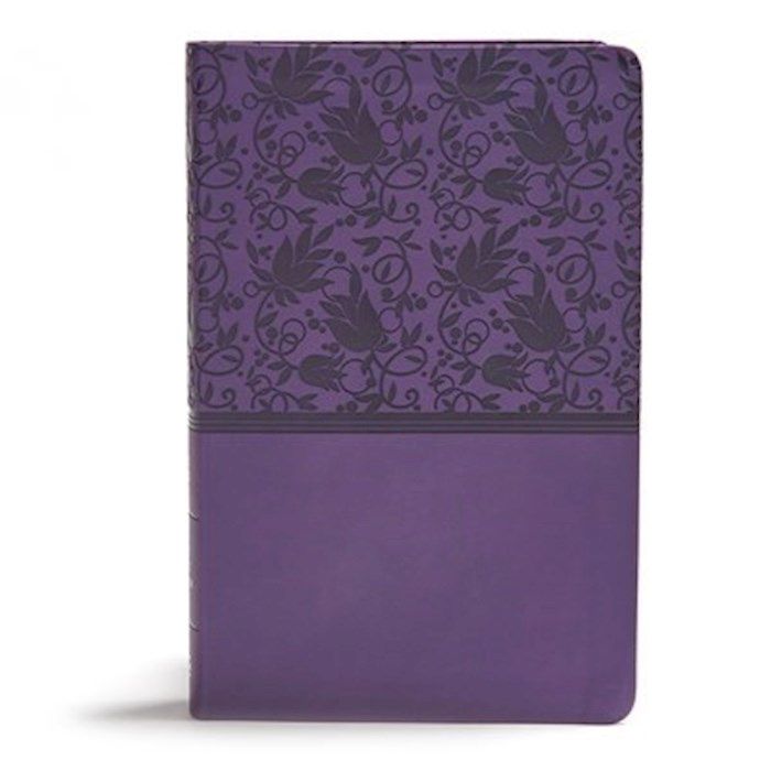 B-KJV- GIANT PRINT REFERENCE BIBLE, PURPLE LEATHERTOUCH