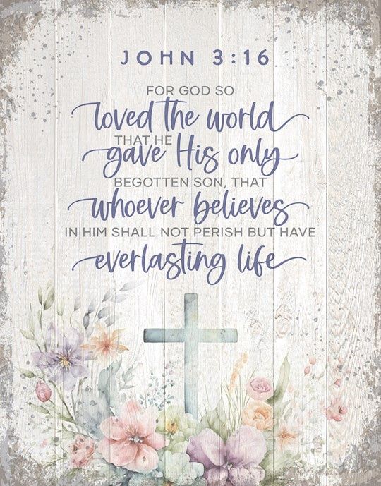 WALL ART- FOR GOD SO LOVED THE WORLD