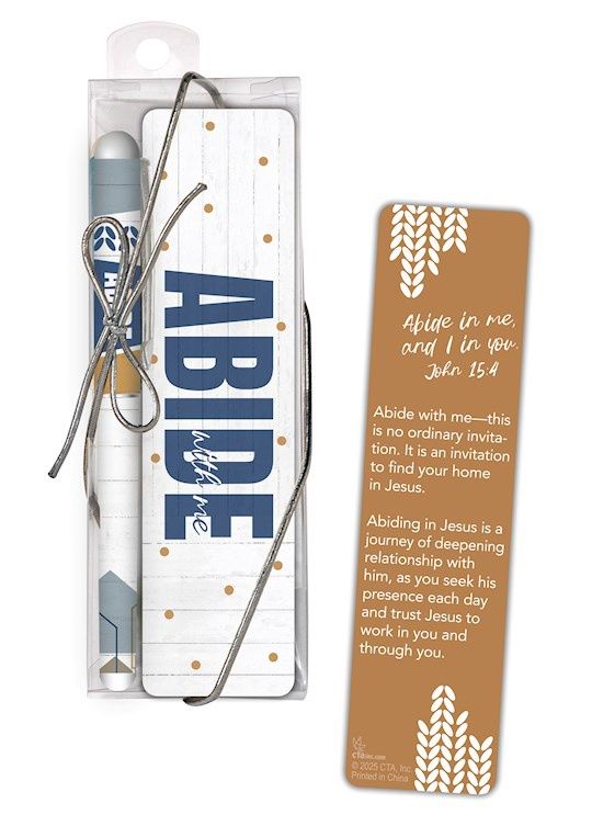 GIFT SET- ABIDE WITH ME- PEN &amp; BOOKMARK