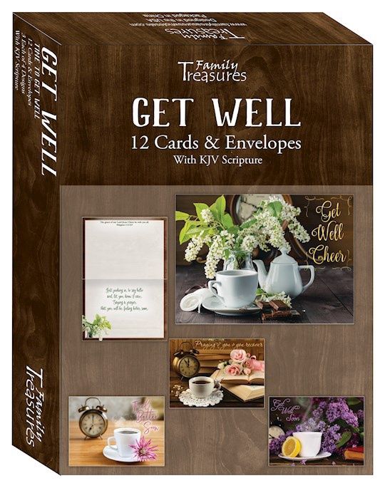 BOXED CARD- GET WELL- TIME TO GET WELL- KJV