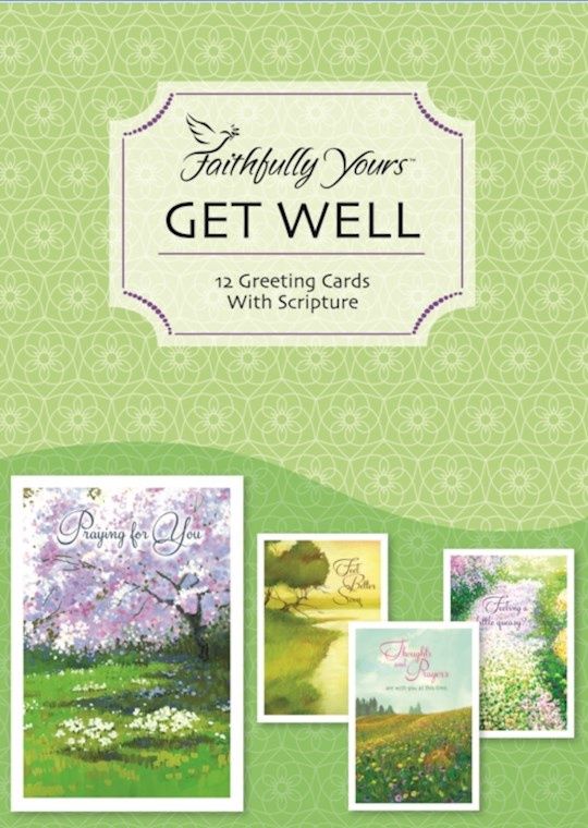 BOXED CARD- GET WELL- BOTANICAL- KJV