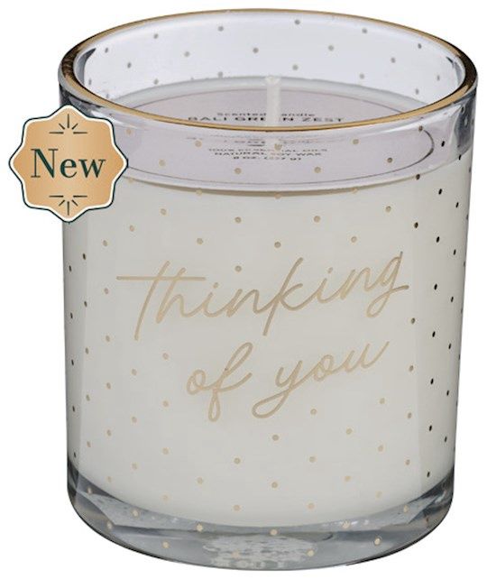 GLASS CANDLE- THINKING OF YOU