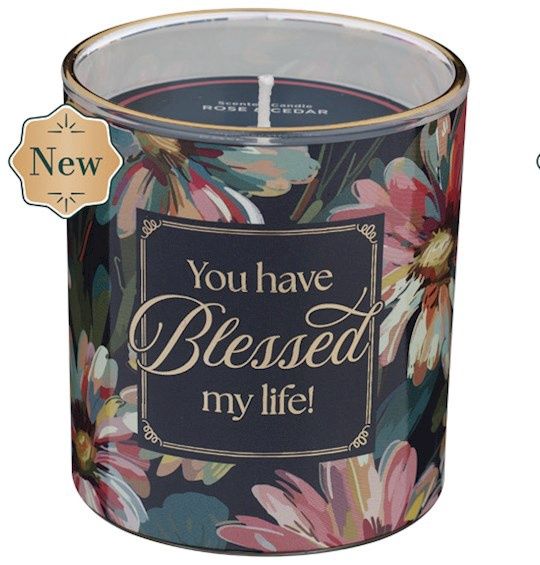 GLASS CANDLE- YOU HAVE BLESSED MY LIFE