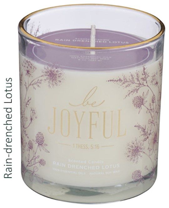 GLASS CANDLE- BE JOYFUL
