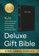 B-KJV- DELUXE GIFT BIBLE- BLACK, BONDED LEATHER