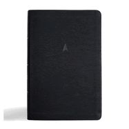 B-CSB- MEN'S DAILY BIBLE, BLACK LEATHERTOUCH