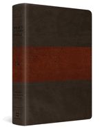 B-ESV- MEN'S STUDY BIBLE, FOREST/TAN TRAIL DESIGN, TRUTONE
