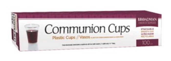 COMMUNION CUPS - 100 PER BOX