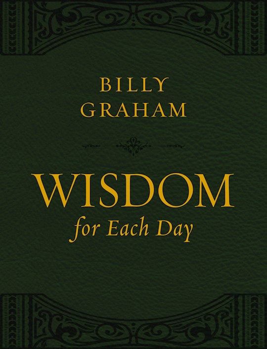 WISDOM FOR EACH DAY- LARGE PRINT, LEATHERSOFT