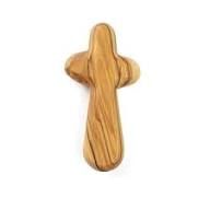 COMFORT CROSS- SMALL, HOLY LAND, OLIVE WOOD