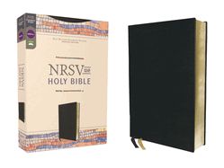 B-NRSVue- HOLY BIBLE, BLACK, LEATHERSOFT