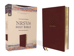 B-NRSVue- HOLY BIBLE, BURGUNDY, LEATHERSOFT