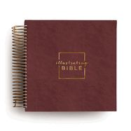 B-CSB- ILLUSTRATING BIBLE- CRANBERRY, SPIRAL