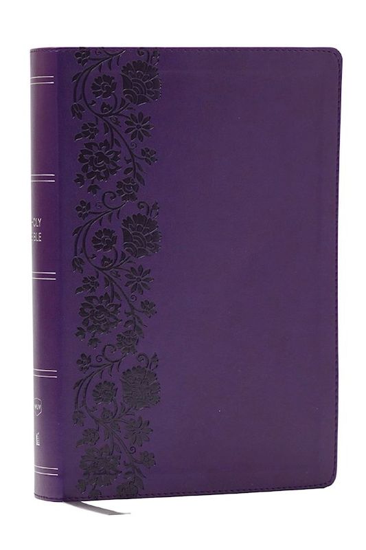 B-NKJV- GIANT PRINT, REFERENCE BIBLE, PURPLE