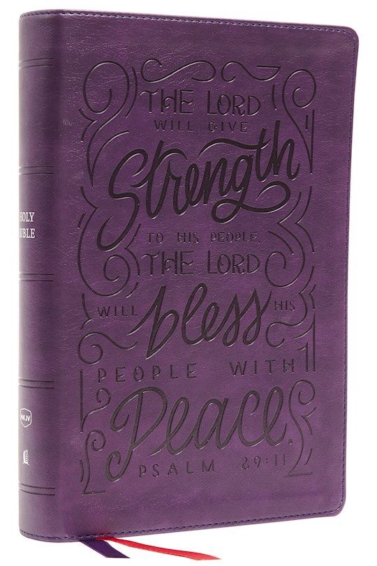 B-NKJV- GIANT PRINT, CENTER COLUMN REFERENCE, PURPLE, INDEXED