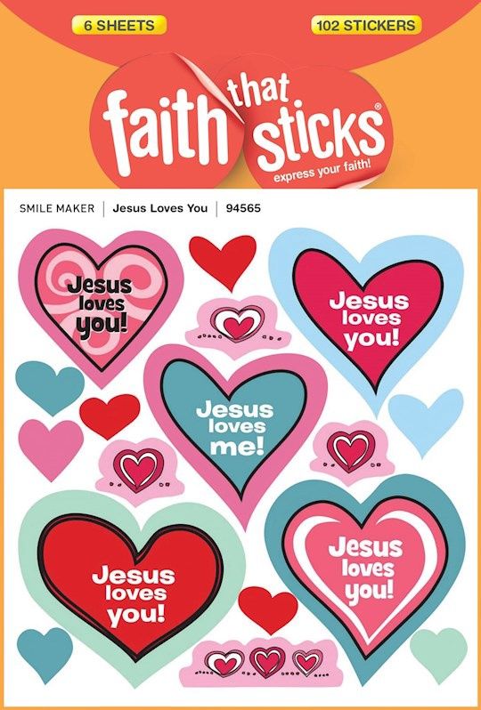 FAITH THAT STICKS: JESUS LOVES YOU STICKERS