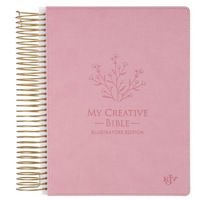 B- KJV MY CREATIVE BIBLE : ILLUSTRATORS EDITION PINK SPIRAL