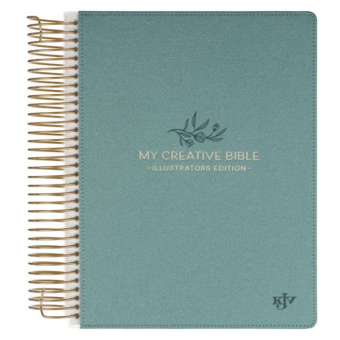 B- KJV MY CREATIVE BIBLE: ILLUSTRATORS EDITION- GREEN SPIRAL