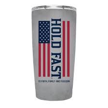 TUMBLER- 20 OZ- HOLD FAST FLAG