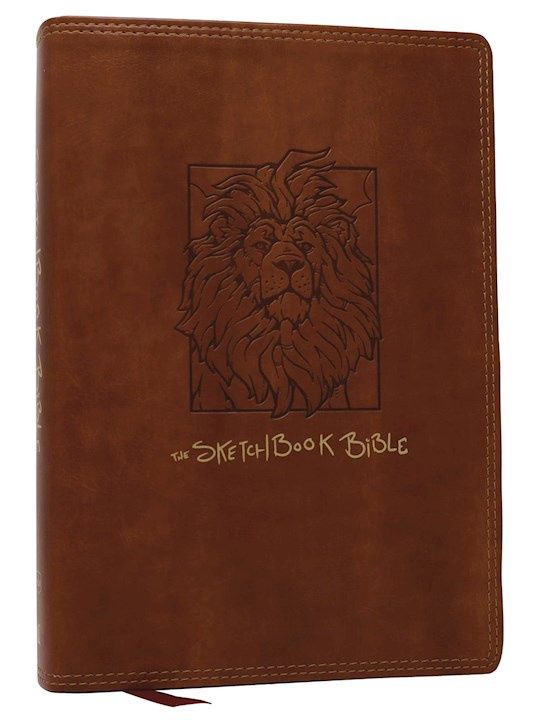 B- NKJV SKETCHBOOK BIBLE BROWN LEATHERSOFT LION