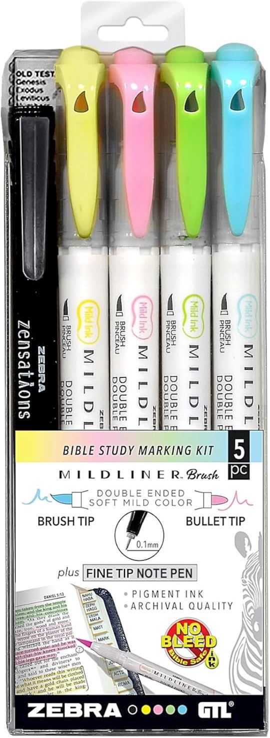 MIDLINER BRUSH STUDY KIT, 5 PIECE SET