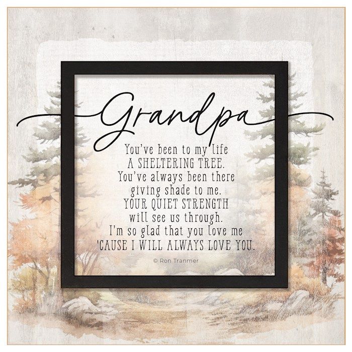 PLAQUE- LAYERED GRACE- GRANDPA