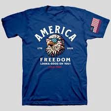 TSHIRT- AMERICA EAGLE- 2X- ROYAL BLUE, XX-LARGE - SALE!